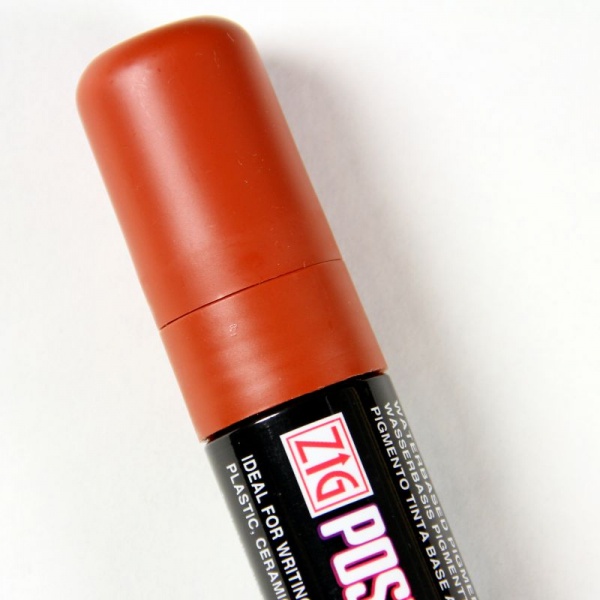Brown Posterman Wet Wipe Pen - 15mm Nib
